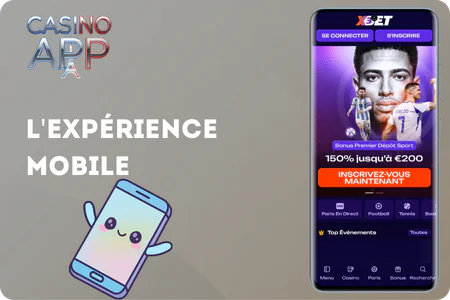 Expérience mobile X3Bet Casino interface responsive optimisée